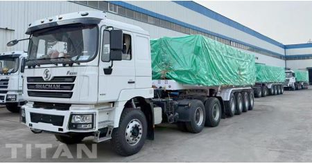 4 Axle Dump Semi Trailer Ready Ship to Namibia