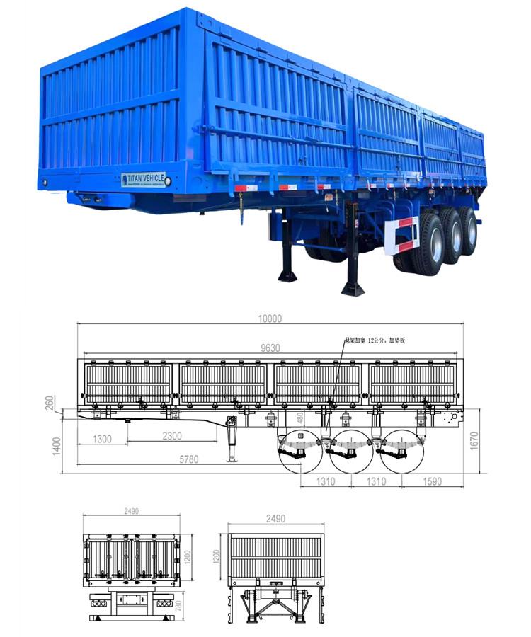 Tri Axle Side Tipper Trailer for Sale in Namibia