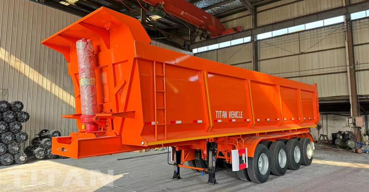 4 Axle 35CBM Dump Semi Trailer for Sale in Namibia