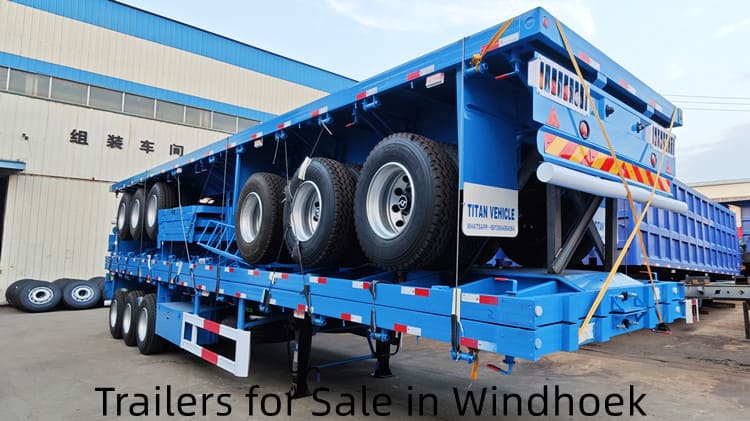 Tri Axle Flatbed Trailers for Sale in Namibia Windhoek