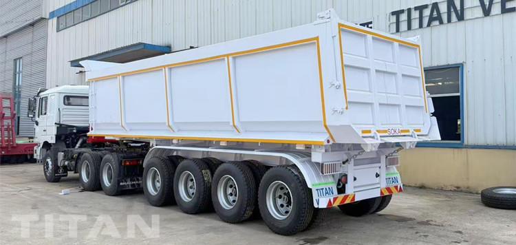 4 Axle Dump Semi Trailer for Sale in Namibia