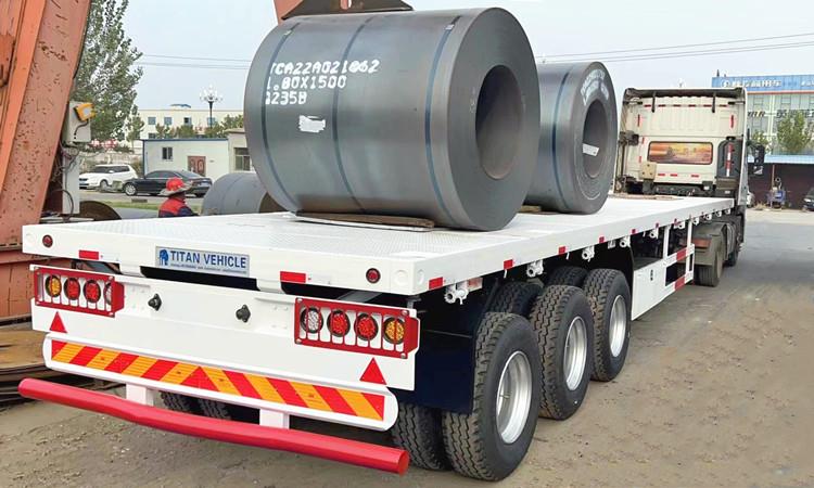 3 Axle 40 Foot Flatbed Semi Trailer for Sale in Namibia Walvis Bay