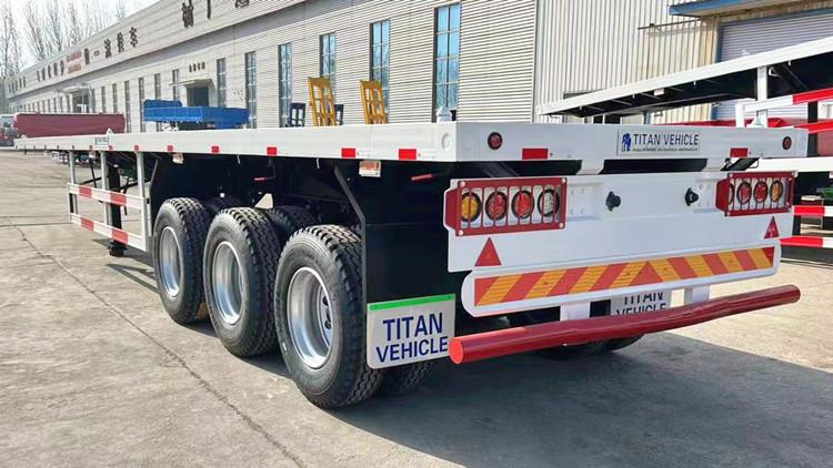3 Axle 40 Foot Flatbed Semi Trailer for Sale in Namibia Walvis Bay