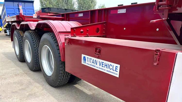 Tri Axe Chassis Shipping Container Trailer for Sale in Namibia Walvis Bay