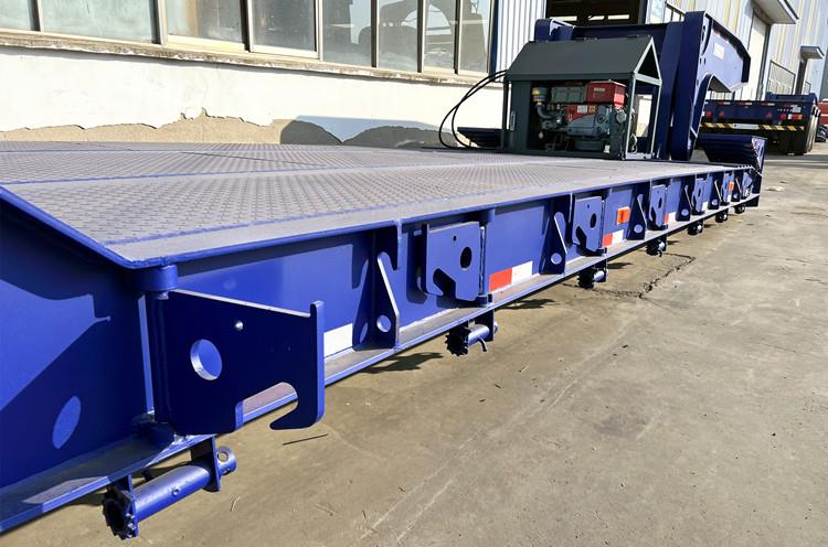 3 Axle 80 Ton Hydraulic Lowboy Detachable Gooseneck Trailer for Sale in Namibia
