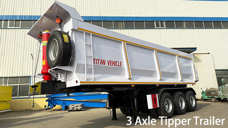 3 Axle 50 Ton Hydraulic Tipper Trailer for Sale in Namibia