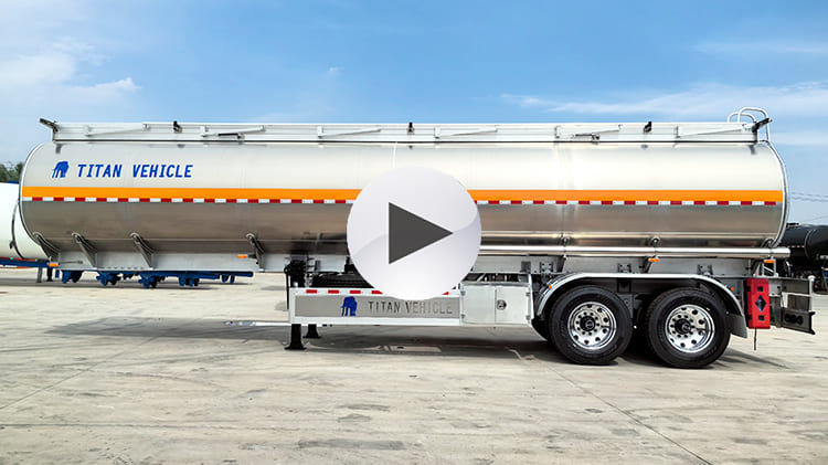2 Axle Aluminum Semi Tanker Trailer for Sale in Namibia