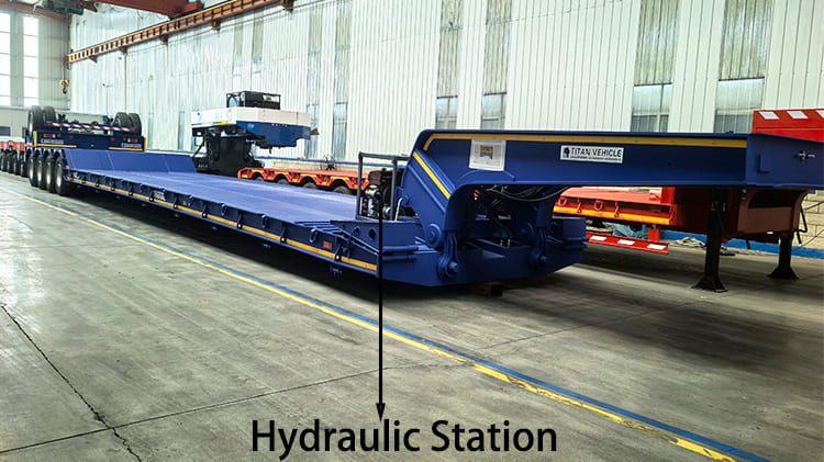5 Axle 100 Ton Hydraulic Lowboy Trailer for Sale in Namibia