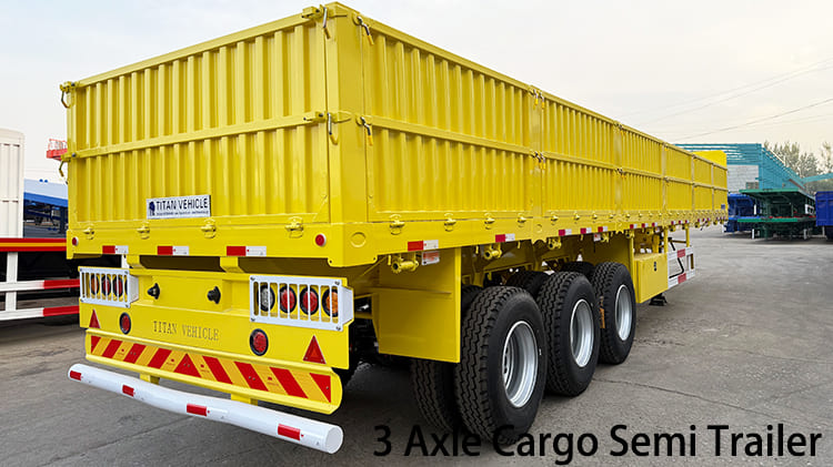 3 Axle 60 Ton Sidewall Cargo Semi Trailer for Sale in Namibia