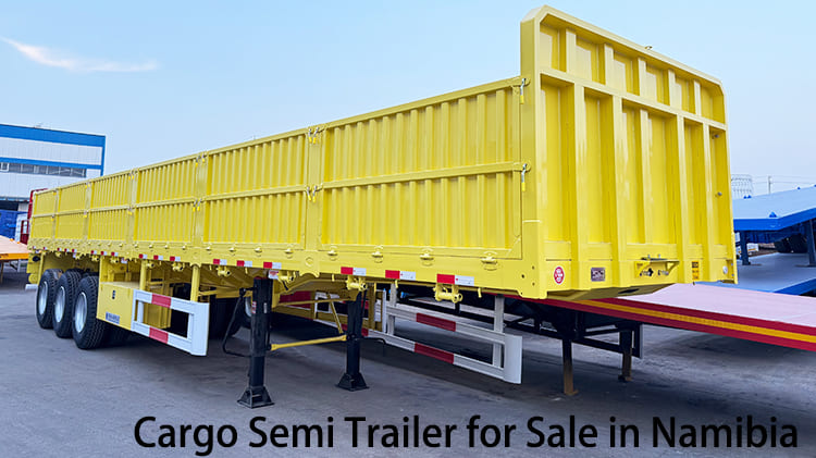 3 Axle 60 Ton Sidewall Cargo Semi Trailer for Sale in Namibia