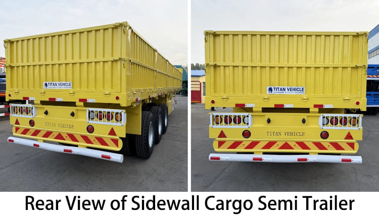 3 Axle 60 Ton Sidewall Cargo Semi Trailer for Sale in Namibia
