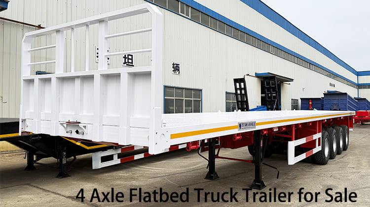 4 Axle Flatbed Truck Trailer for Sale in Namibia