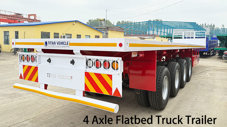 4 Axle Flatbed Truck Trailer for Sale in Namibia