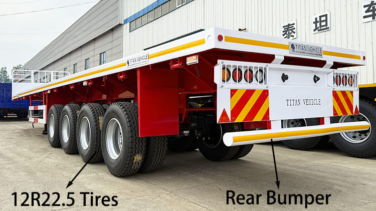 4 Axle Flatbed Truck Trailer for Sale in Namibia