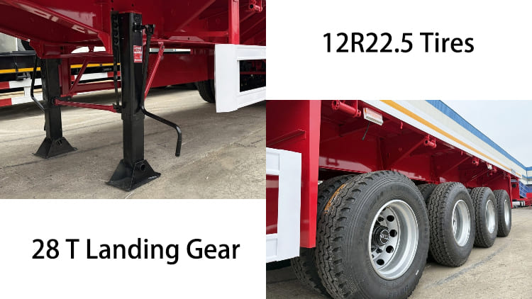 4 Axle Flatbed Truck Trailer for Sale in Namibia