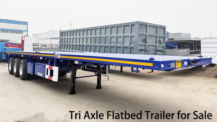 2025 New Tri Axle Flatbed Trailer for Sale in Namibia