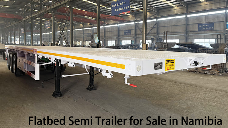 3 Axle 40Ft Flatbed Semi Trailer for Sale in Namibia