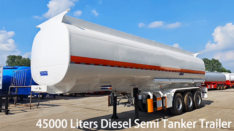 3 Axle 45000 Liters Diesel Semi Tanker Trailer for Sale in Namibia