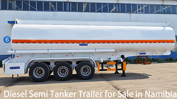 3 Axle 45000 Liters Diesel Semi Tanker Trailer for Sale in Namibia