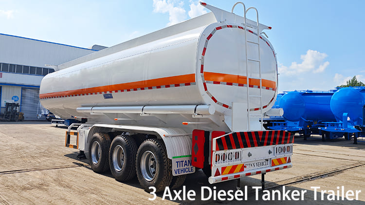3 Axle 45000 Liters Diesel Semi Tanker Trailer for Sale in Namibia