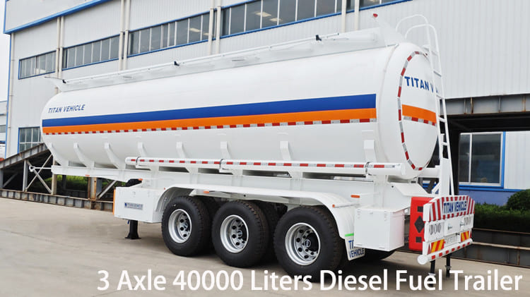 3 Axle 40000 Liters Diesel Fuel Trailer for Sale in Namibia