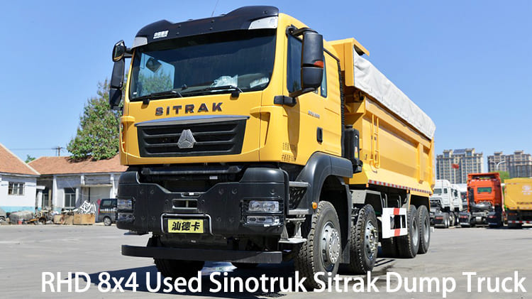 RHD 8x4 Used Sinotruk Sitrak Dump Truck for Sale in Namibia
