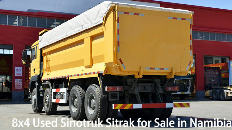 RHD 8x4 Used Sinotruk Sitrak Dump Truck for Sale in Namibia