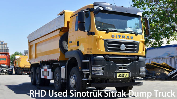 RHD 8x4 Used Sinotruk Sitrak Dump Truck for Sale in Namibia