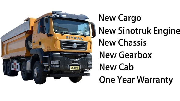 RHD 8x4 Used Sinotruk Sitrak Dump Truck for Sale in Namibia