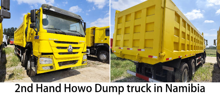 ZZ3317 2nd Hand Howo 8x4 Dump truck for Sale in Namibia