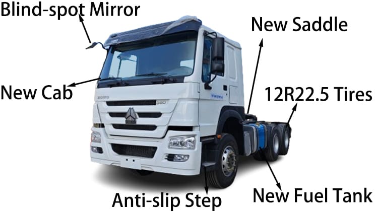 380 HP Used Sinotruk Howo Tractor trucks for Sale in Namibia