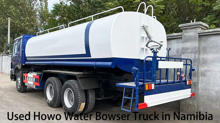 CNHTC Used Howo Water Bowser Truck 371 HP for Sale in Namibia