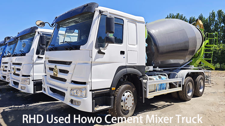 RHD Used Howo Cement Mixer Truck 6x4 for Sale in Namibia
