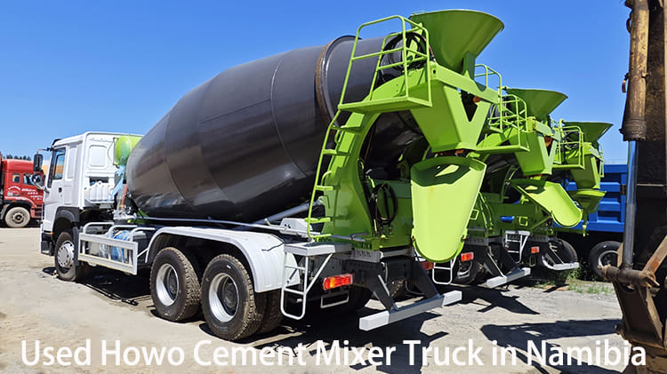 RHD Used Howo Cement Mixer Truck 6x4 for Sale in Namibia