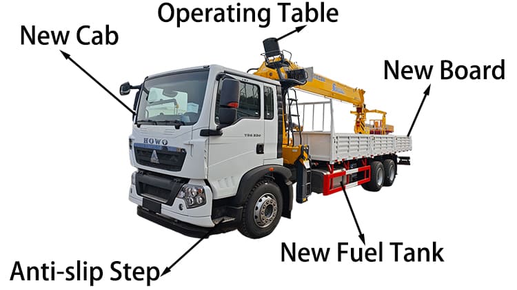 CNHTC 6x4 Howo Used Crane Truck for Sale in Namibia