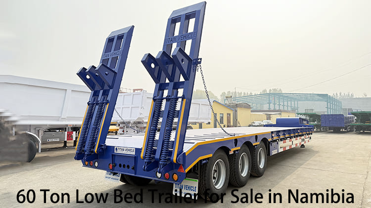 3 Axle 60 Ton Low Bed Trailer for Sale Price in Namibia