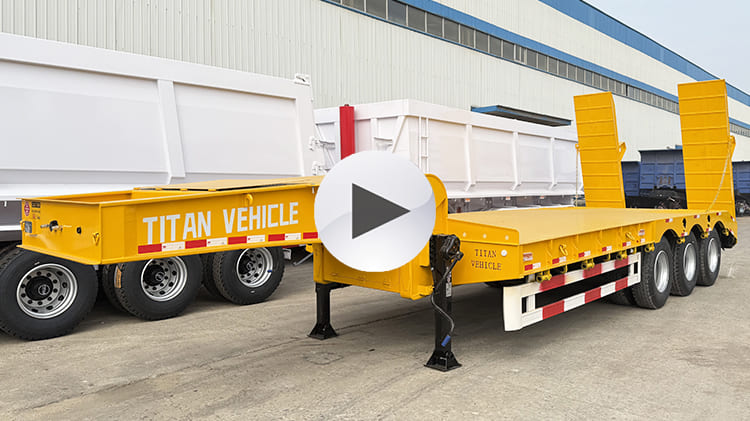 3 Axle 60 Ton Lowbed Trailer Truck for Sale in Namibia