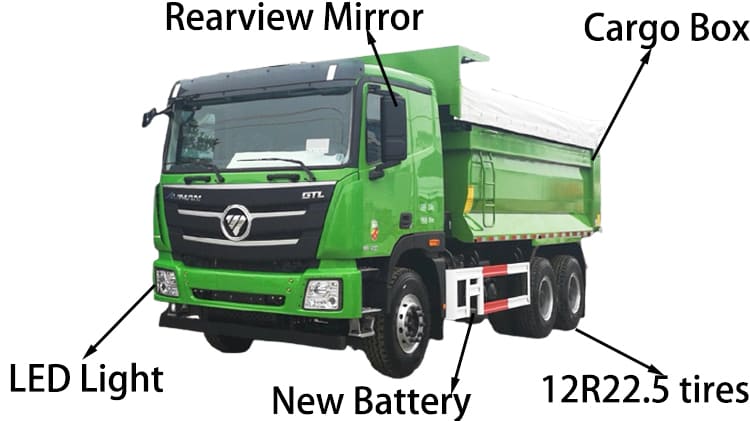 GTL 6x4 Foton Dump Truck Price in Namibia Walvis Bay