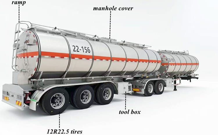 Superlink Stainless Steel Tanker Trailer for Sale in Namibia