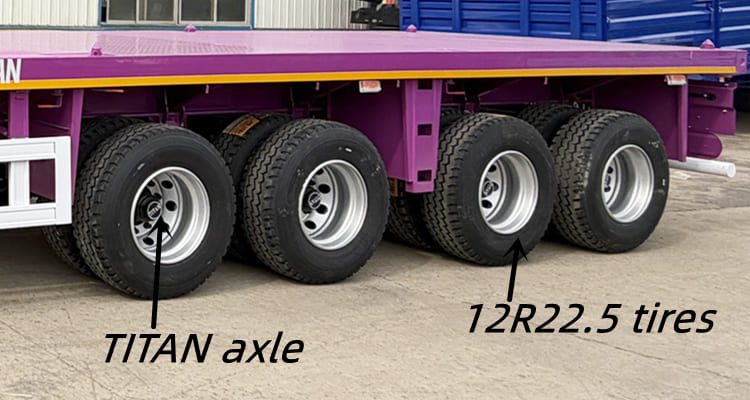 4 Axle Flatbed Truck Trailer for Sale in Namibia