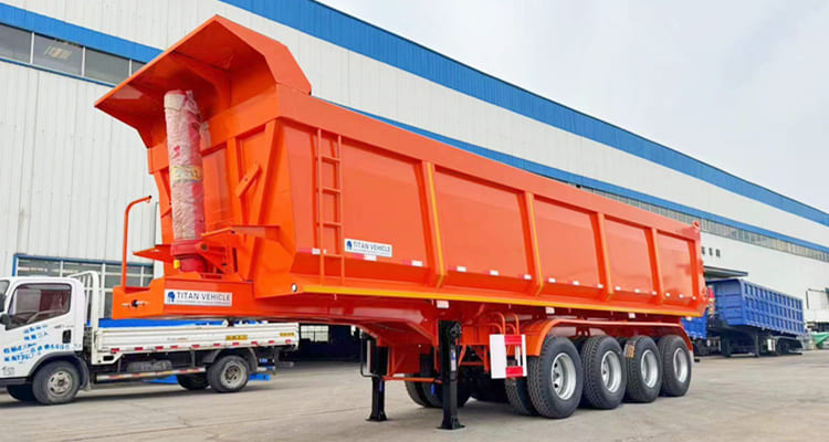 4 Axle End Dump Trailer for Sale in Namibia