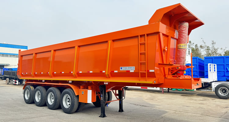 4 Axle End Dump Trailer for Sale in Namibia