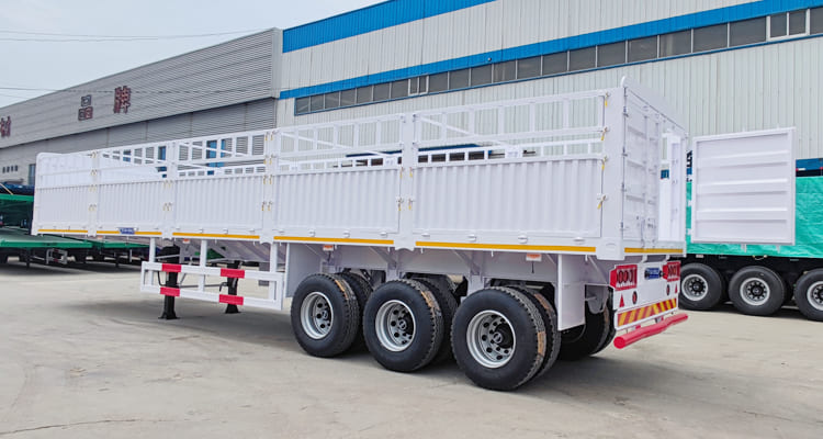 3 Axle 60 Tons Fence Cargo Trailer for Sale in Namibia