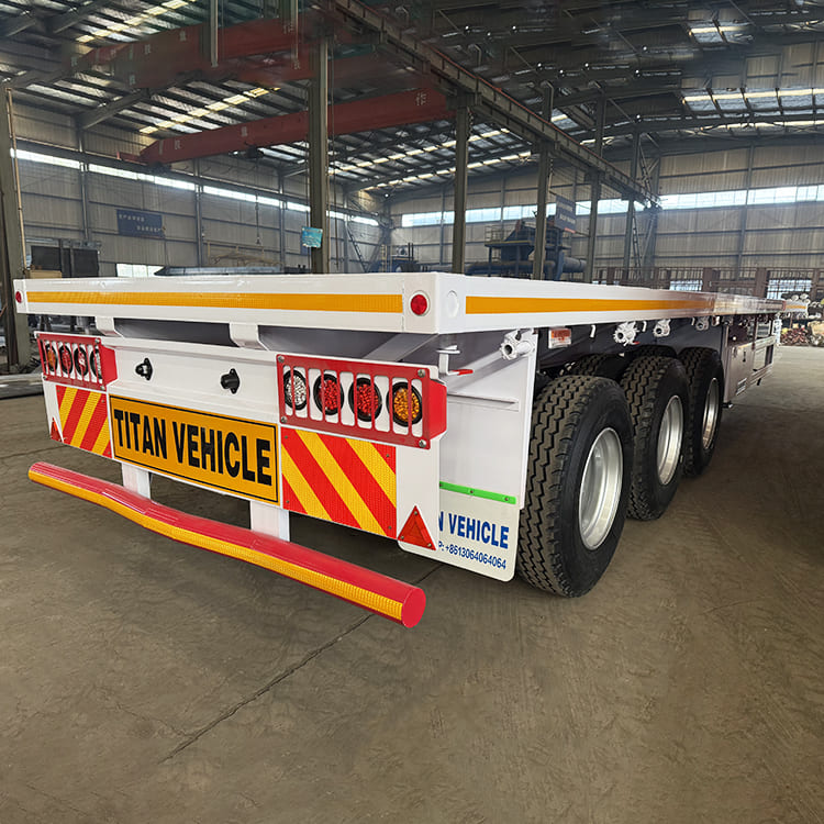 3 Axle 40Ft Flatbed Semi Trailer
