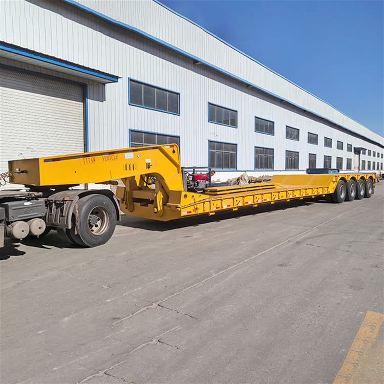 100 Tons Detachable Gooseneck Lowboy Trailer