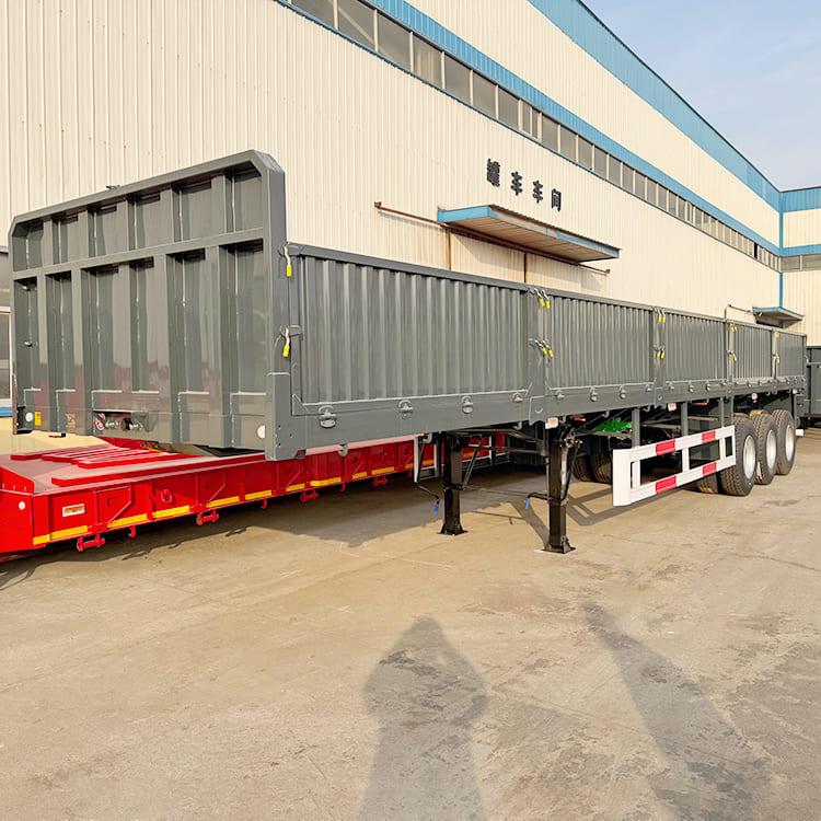 3 Axle 60 Tons Drop Side Trailers for Sale