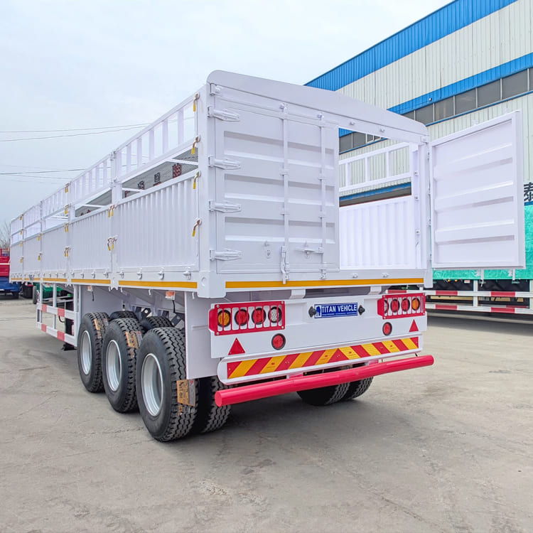 3 Axle 60 Tons Fence Cargo Trailer for Sale