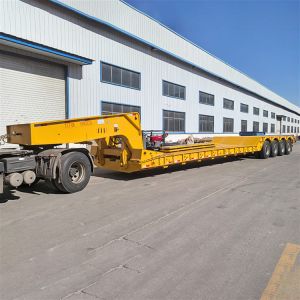 100 Tons Detachable Gooseneck Lowboy Trailer