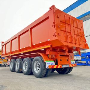 4 Axle End Dump Trailer for Sale