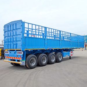 4 Axle Fence Cargo Semi Trailer for Sale